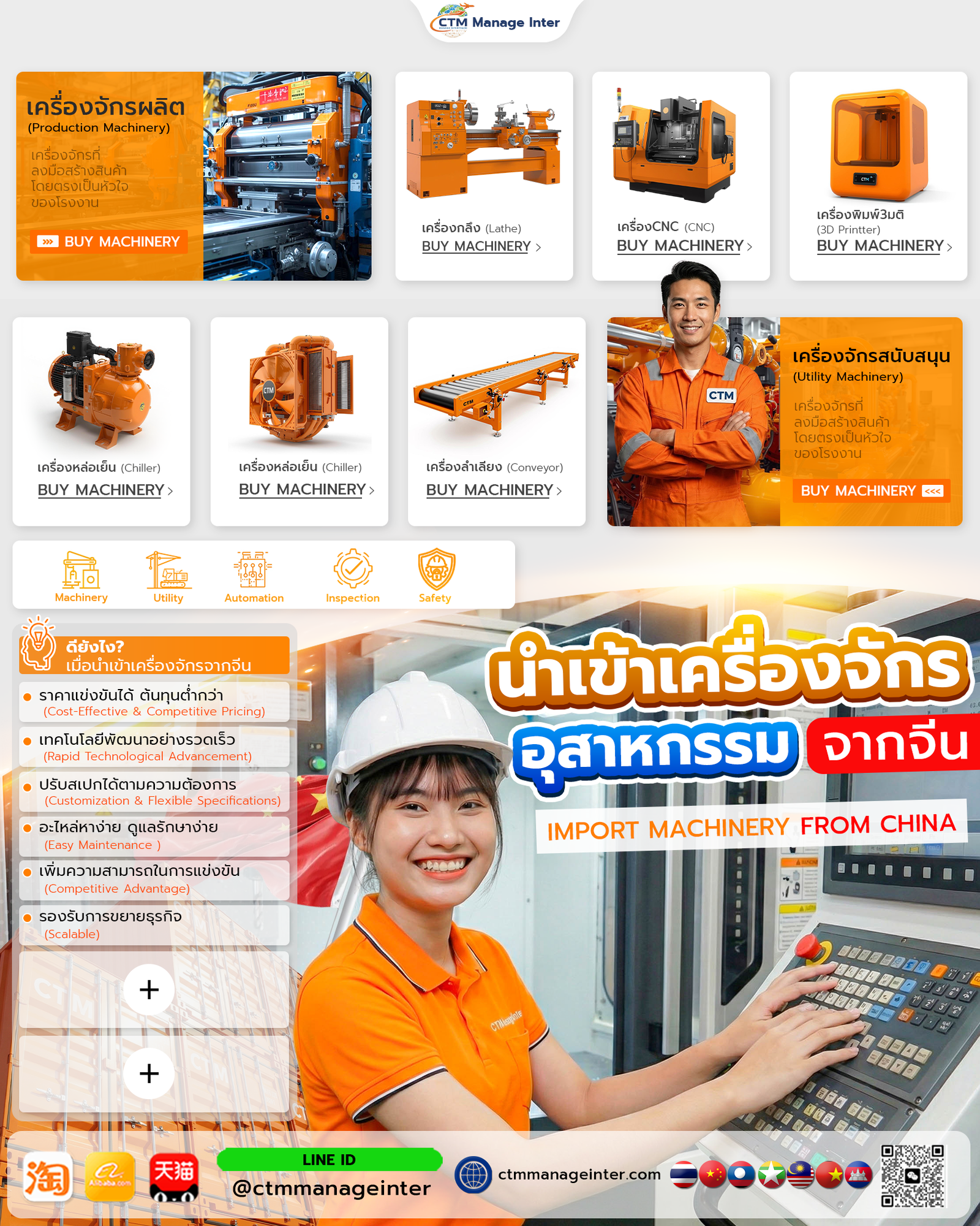 นำเข้าเครื่องจักรจากจีน