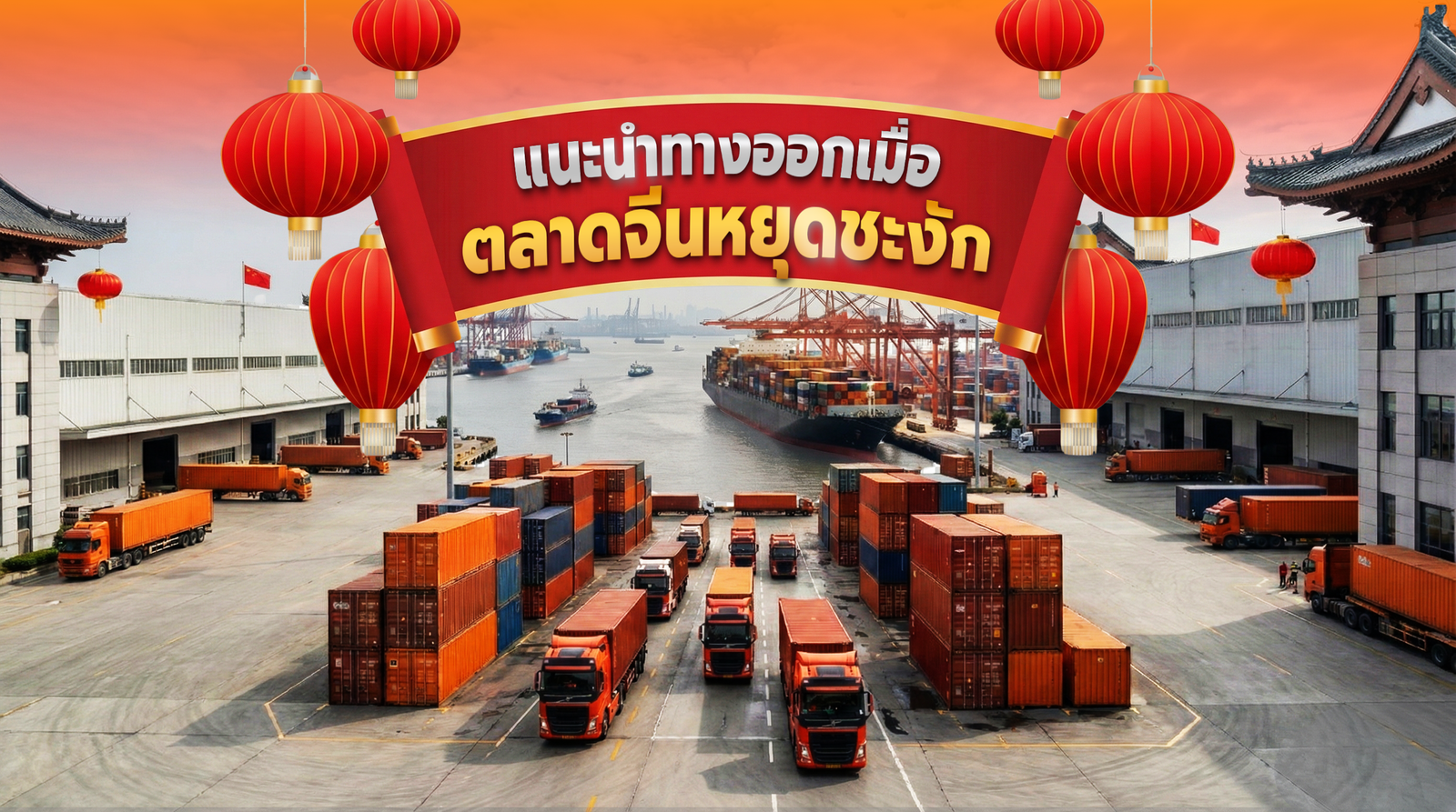 ตลาดจีนหยุดชะงักยาวนานในวันตรุษจีน