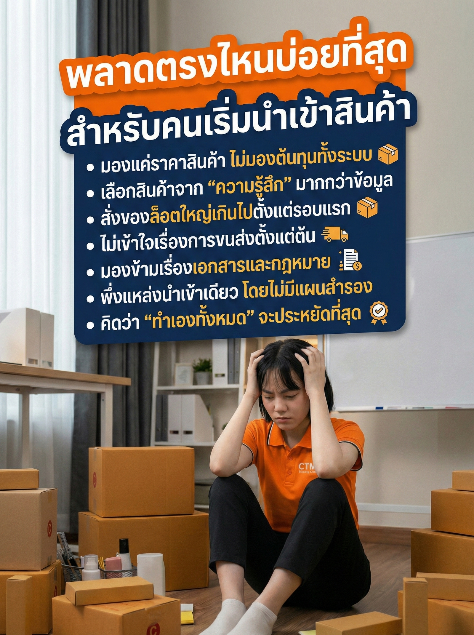 พลาดตรงไหนบ่อยที่สุด สำหรับคนเริ่มนำเข้าสินค้า