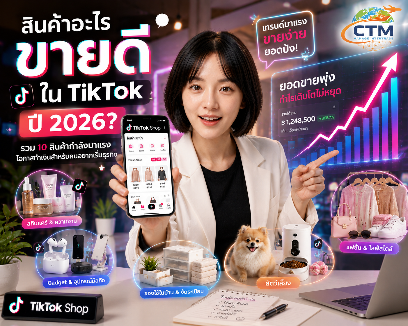 สินค้าอะไรขายดีใน TikTok ปี 2026
